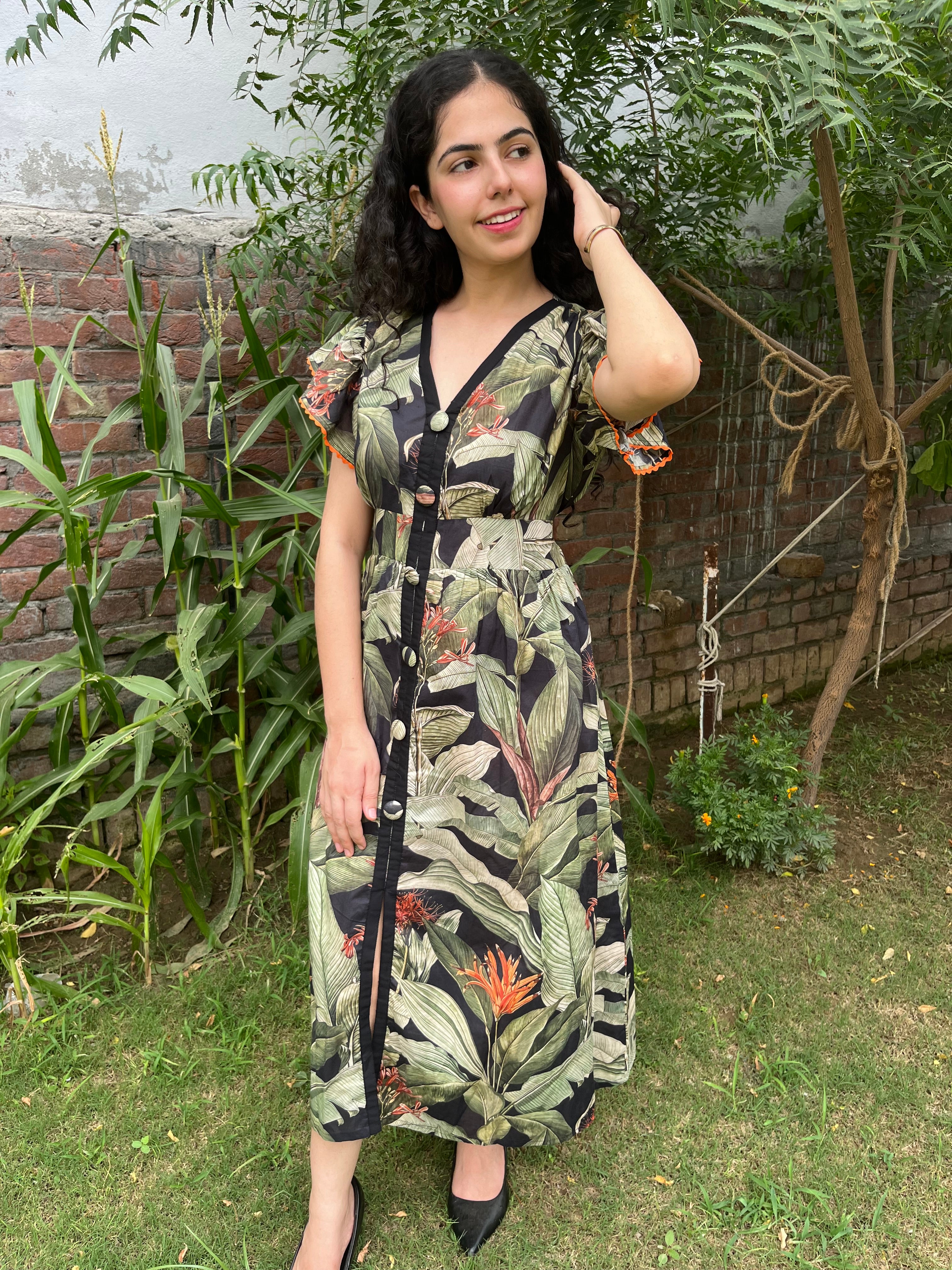 Bold Printed pure Cotton Dress