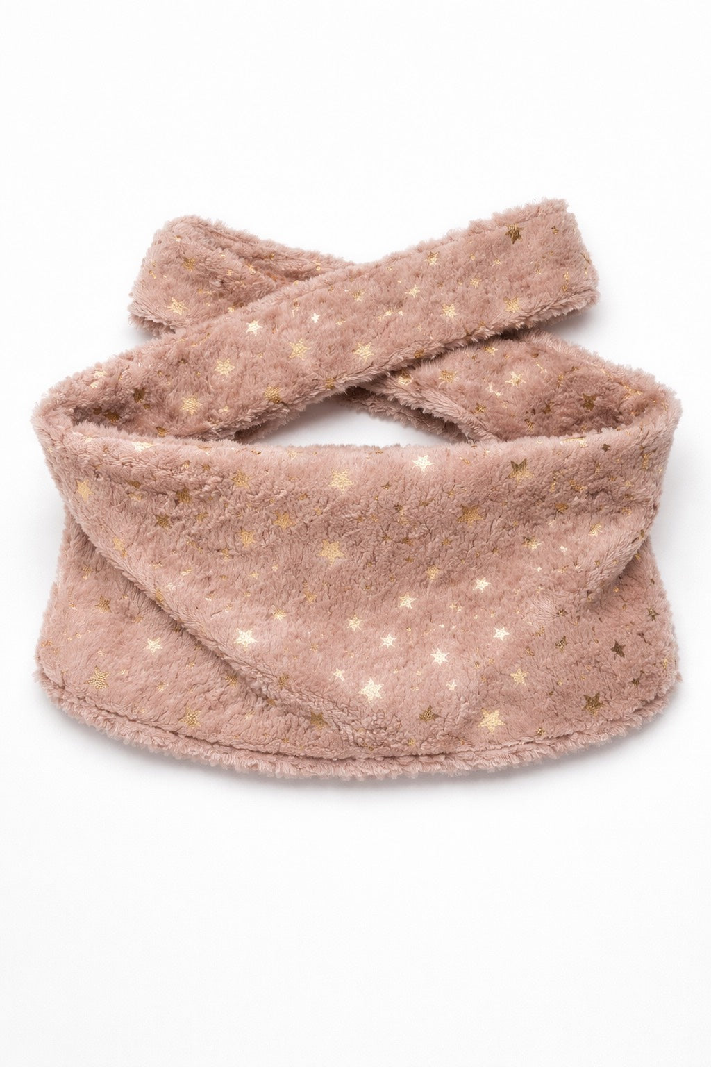 PINK MUFFLER WITH GOLDEN STARS 20% off