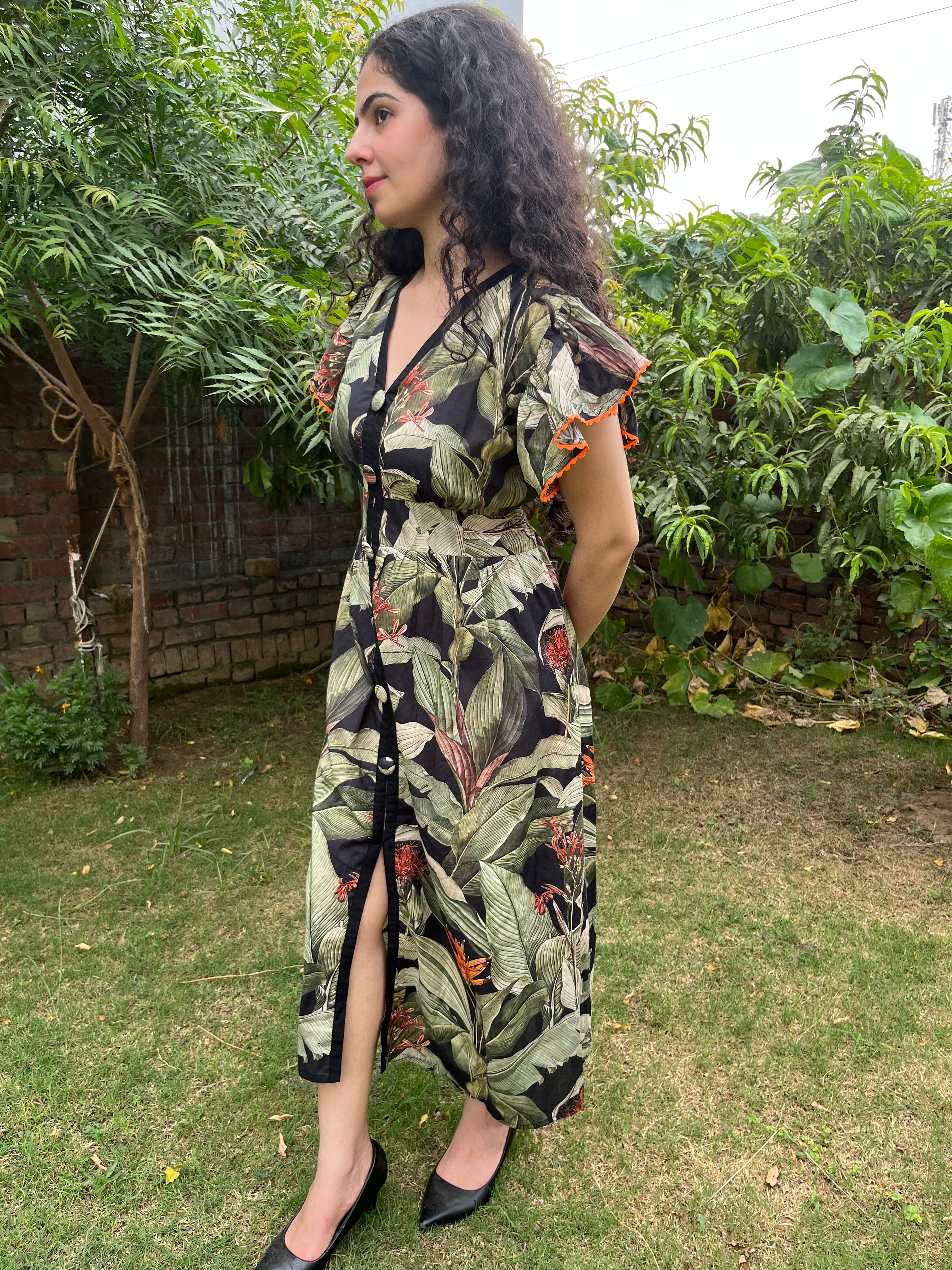Bold Printed pure Cotton Dress