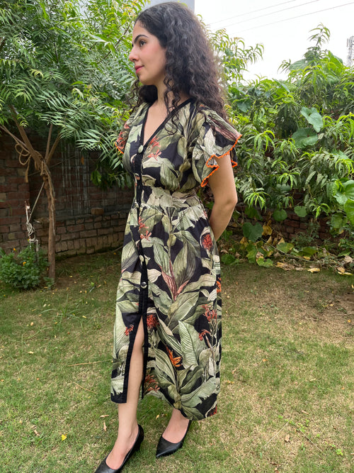 Bold Printed pure Cotton Dress