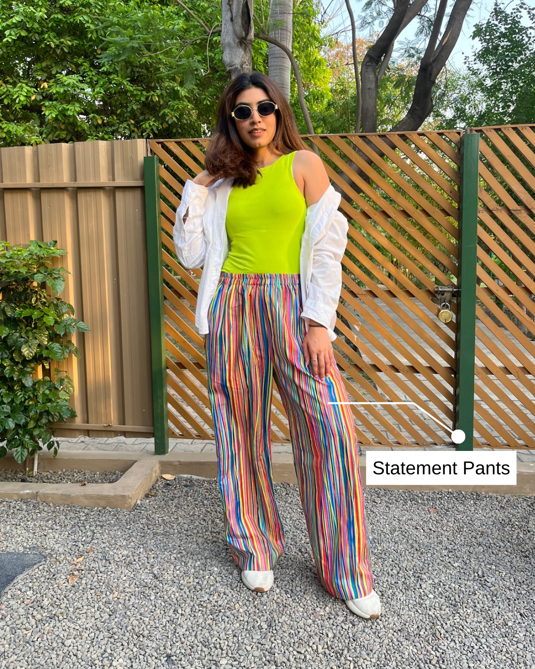 Multi Stripes cotton Linen Pants