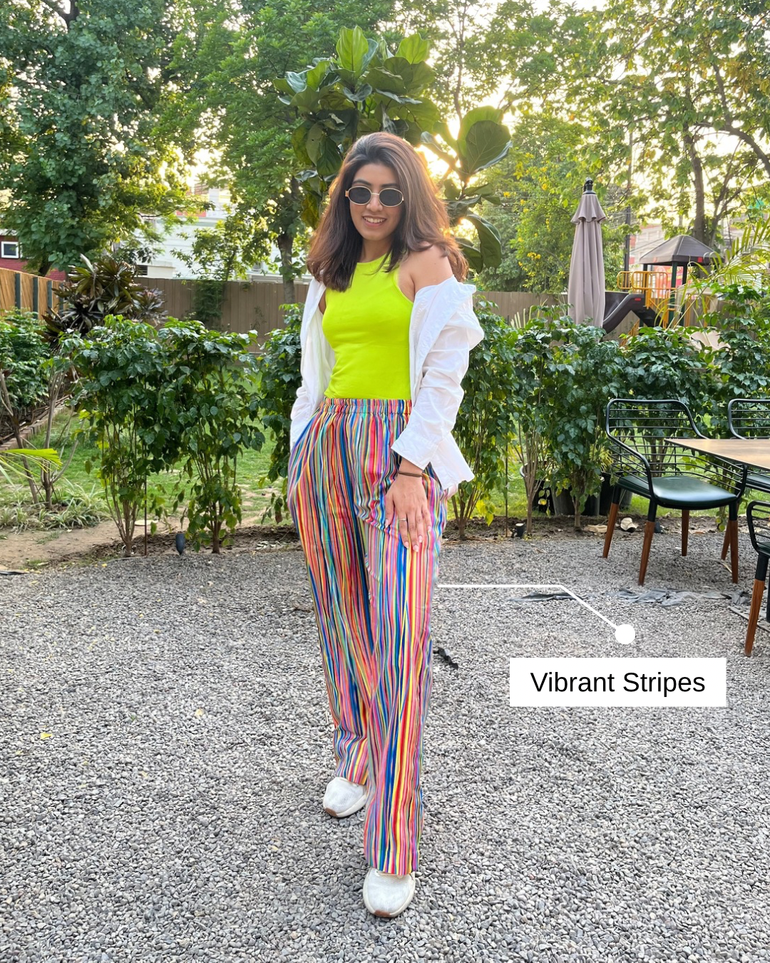 Multi Stripes cotton Linen Pants