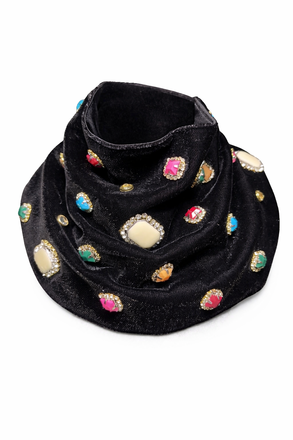 Midnight Jewel Velvet Muffler