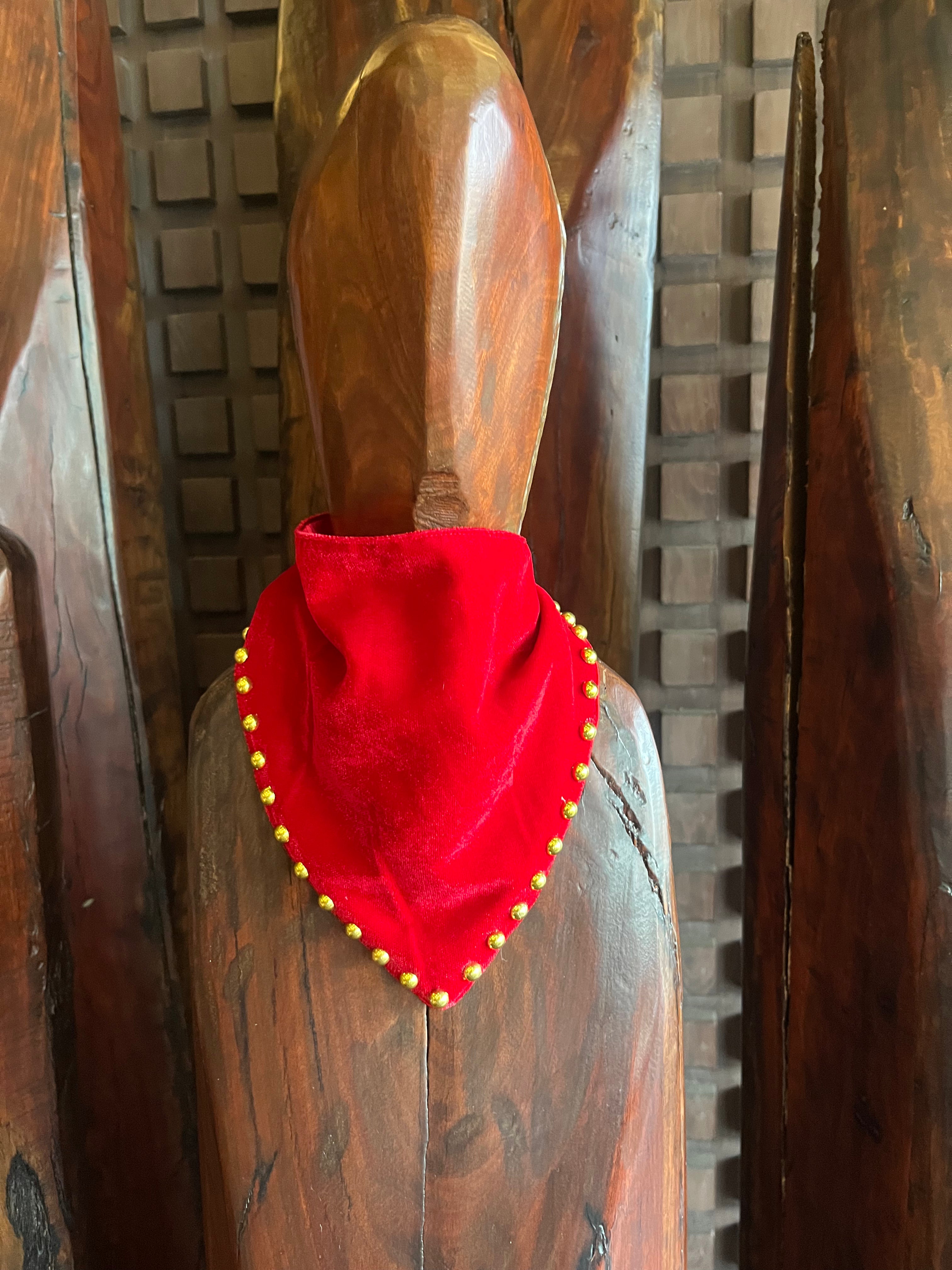 Ruby Velvet Pearl Mini Muffler
