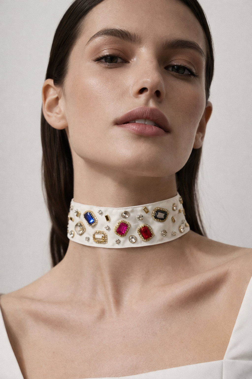 Majestic Multi-Gem Choker