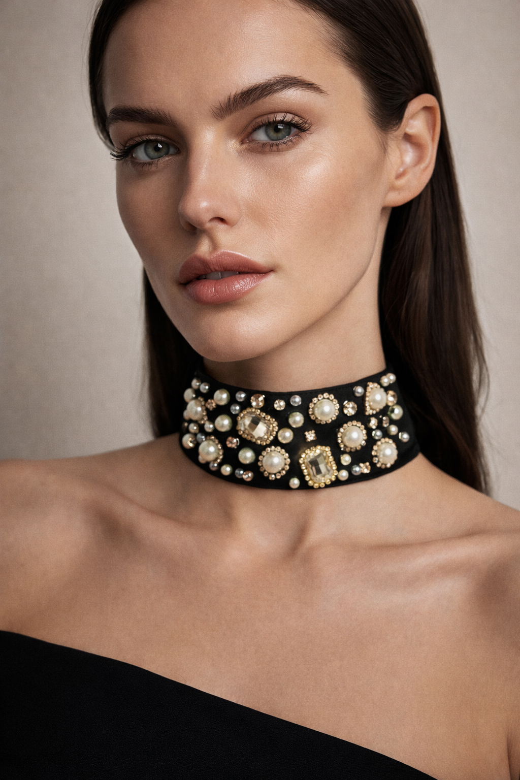 Vintage Luxe Pearl Choker