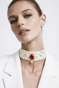 Pearl & Ruby Royal Choker