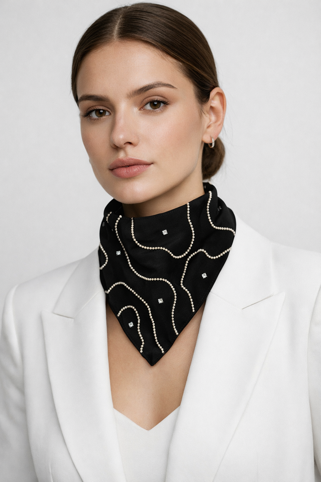 Pearl Wave Mini Scarf
