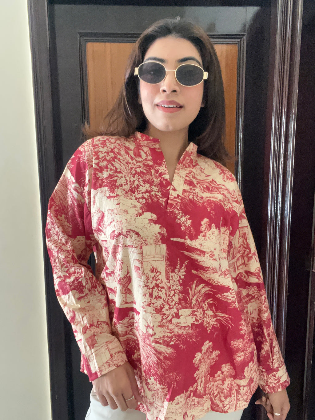 Classy Printed Cotton Top