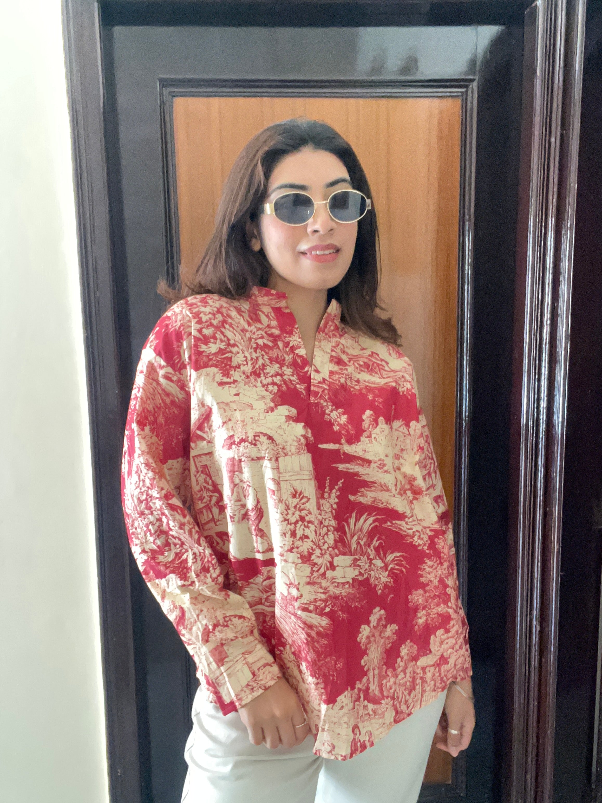 Classy Printed Cotton Top