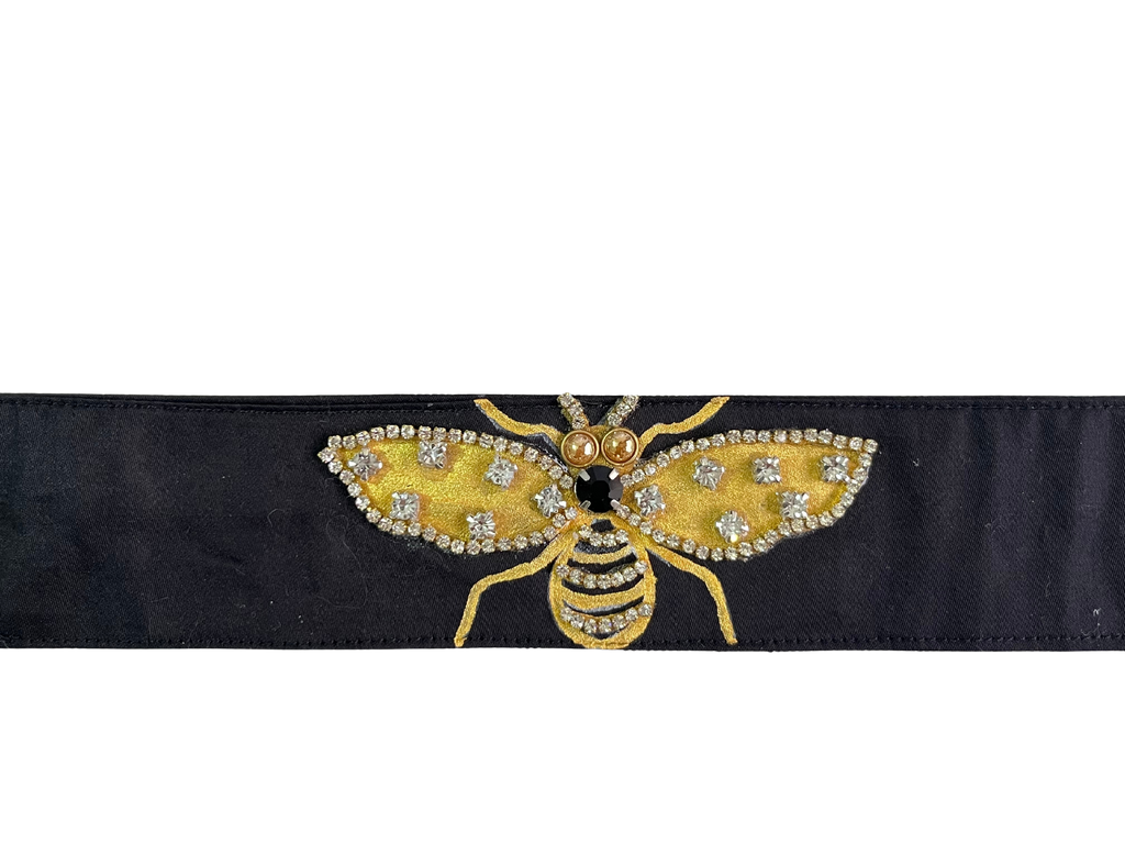 Embellished Bee Black Choker