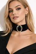 VELVET NECK CHOKER