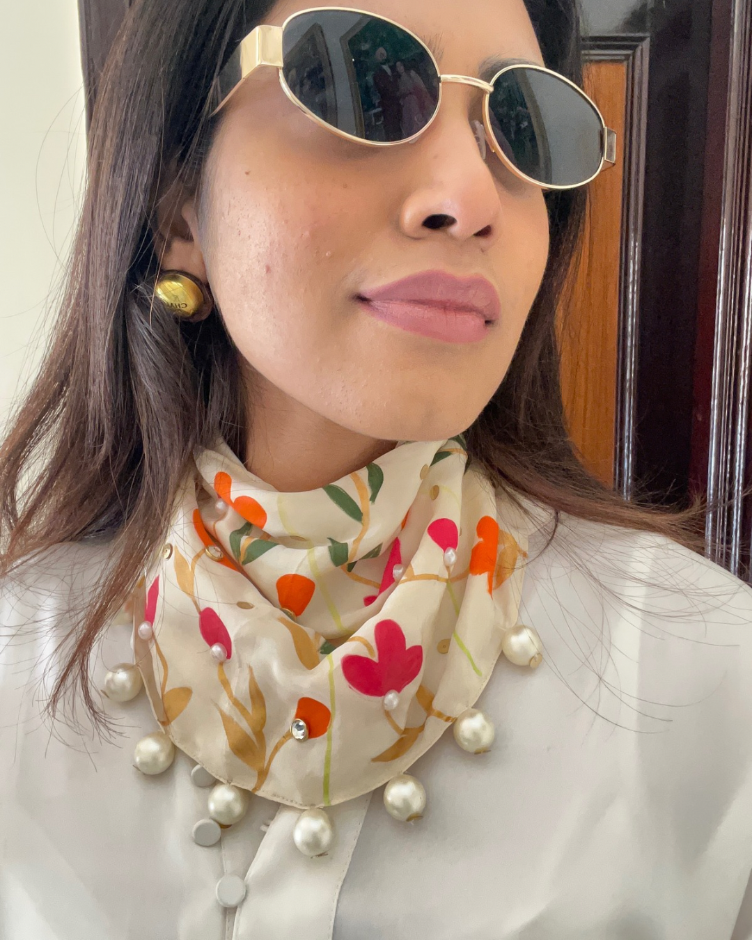 FLORAL NECKLACE SCARFS