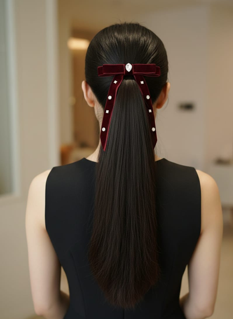 VELVET MINI BOW
