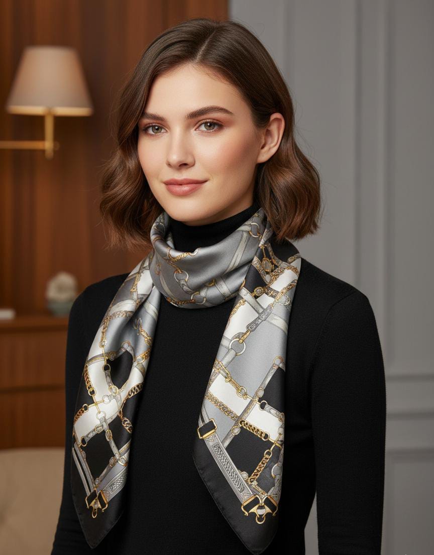 Luxury Satin Head Scarf for Women