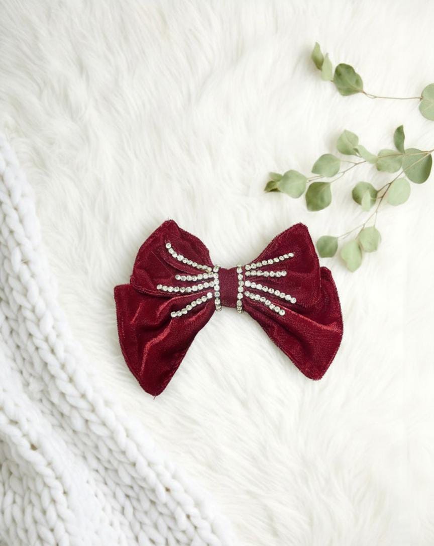 RED HAIR BOW