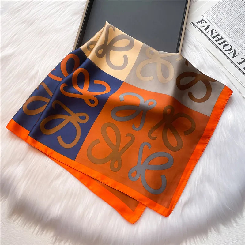 Bold Print Silk Scarf
