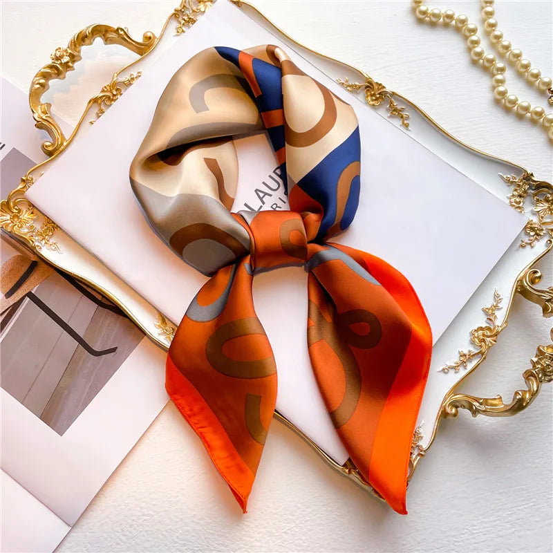 Bold Print Silk Scarf