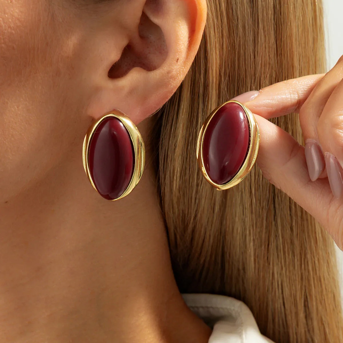 Tiger eye Stone Earring