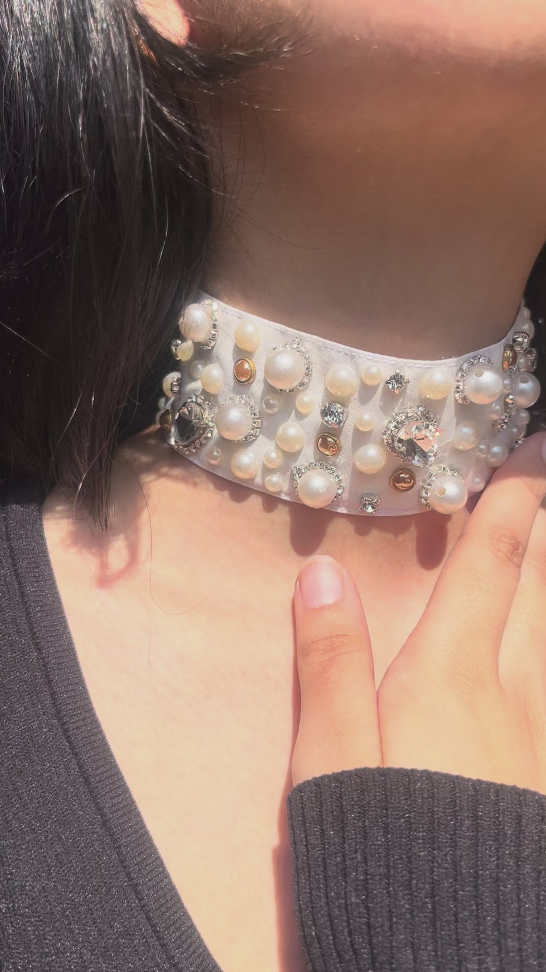 Vintage Luxe Pearl Choker
