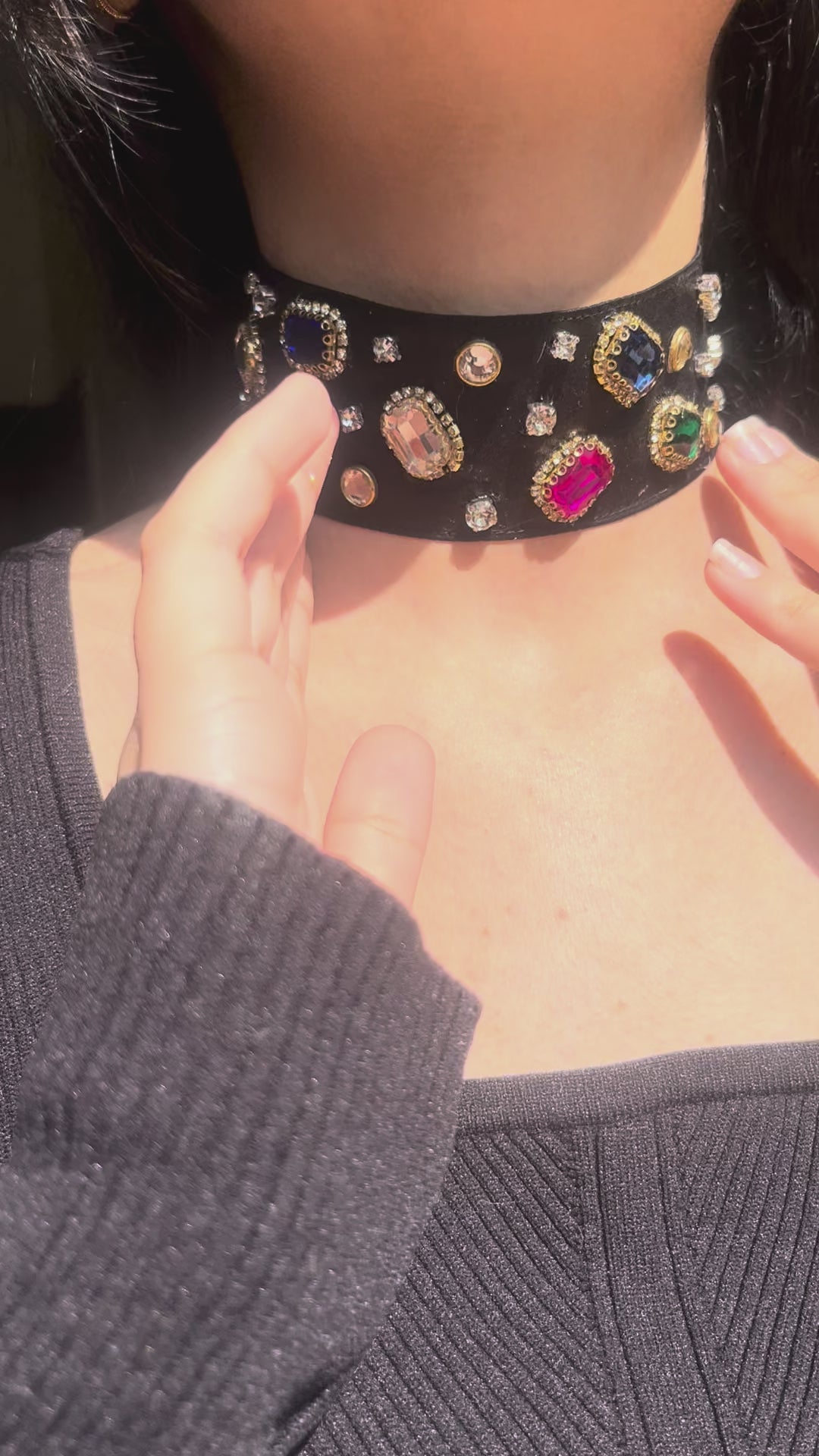 Majestic Multi-Gem Choker